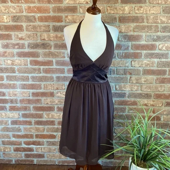 blue white halter dress Jasmynne Halter Mini Dress White / Blue